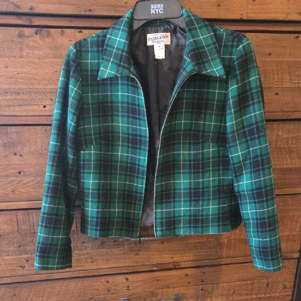 Pendleton Tartan Plaid Women's Blazer